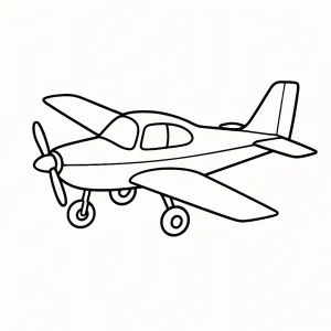 Desenho de avião para colorir 54