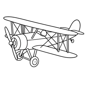 Desenho de avião para colorir 56