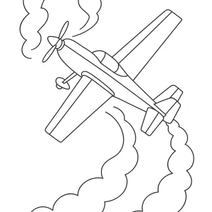 Desenho de avião para colorir 59