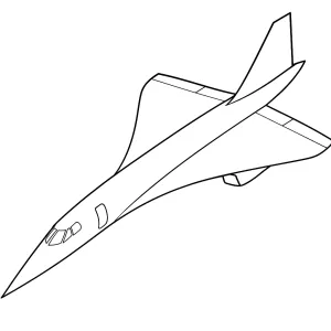 Desenho de avião para colorir 62