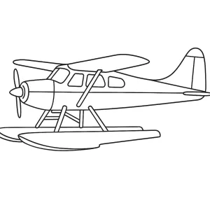 Desenho de avião para colorir 64