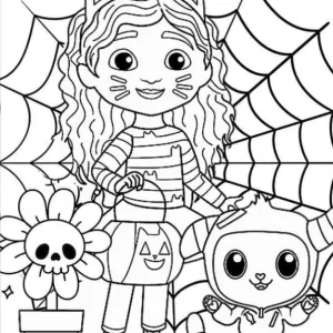 Desenho da Casa Mágica da Gabby para colorir 2
