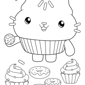 Desenho da Casa Mágica da Gabby para colorir 3