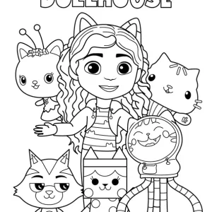 Desenho da Casa Mágica da Gabby para colorir 4