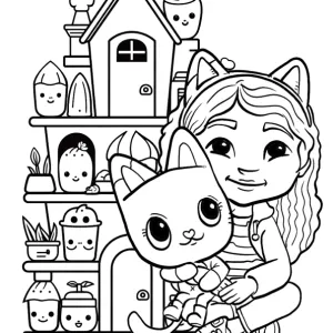 Desenho da Casa Mágica da Gabby para colorir 5