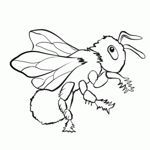 Desenho de abelha para colorir 26