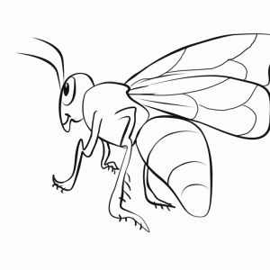 Desenho de abelha para colorir 27