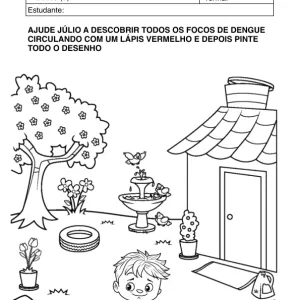 Ficha de alfabetização para colorir 46
