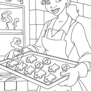 Desenho de A Princesa e o Sapo para colorir 5
