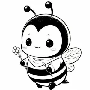 Desenho de abelha para colorir 32