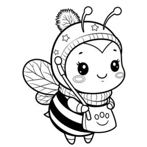 Desenho de abelha para colorir 34