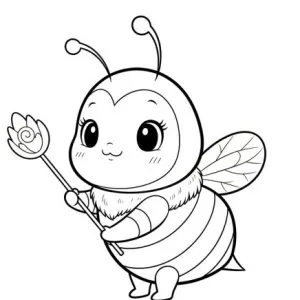 Desenho de abelha para colorir 36