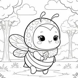 Desenho de abelha para colorir 37