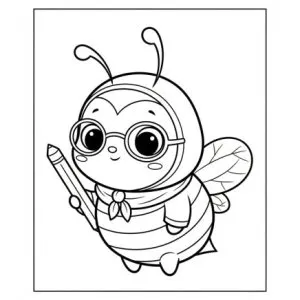 Desenho de abelha para colorir 38