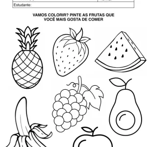 Ficha de alfabetização para colorir 57
