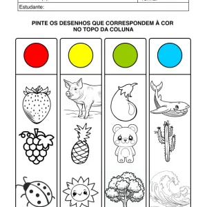 Ficha de alfabetização para colorir 63