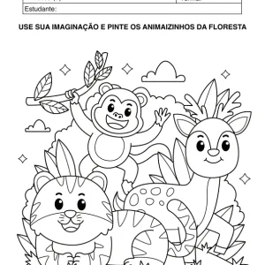 Ficha de alfabetização para colorir 64