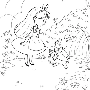 Desenho de Alice no País das Maravilhas para colorir 19