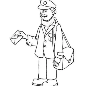 Desenho de profissão para colorir 1