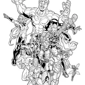 Desenho dos Vingadores para colorir 4
