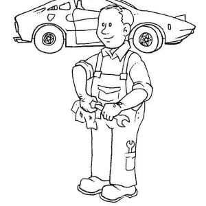 Desenho de profissão para colorir 4