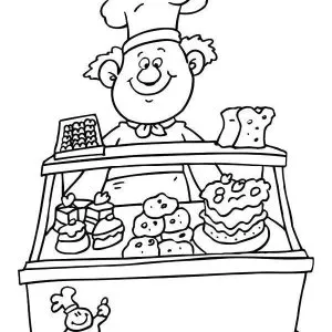 Desenho de profissão para colorir 10