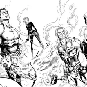 Desenho dos Vingadores para colorir 5