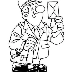 Desenho de profissão para colorir 24