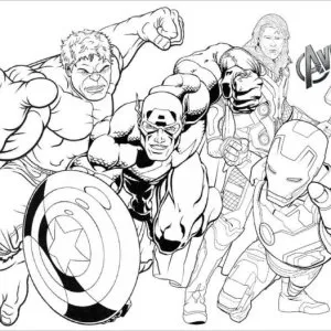 Desenho dos Vingadores para colorir 7