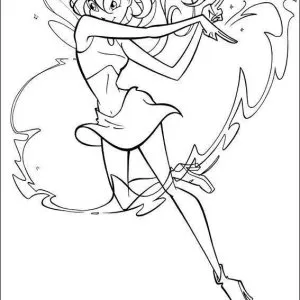 Desenho das Winx para colorir 2