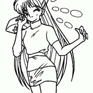 Desenho de anime para colorir 30