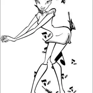 Desenho das Winx para colorir 3