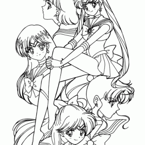 Desenho de anime para colorir 34