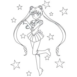 Desenho de anime para colorir 44