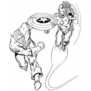 Desenho dos Vingadores para colorir 11