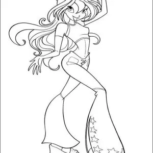 Desenho das Winx para colorir 5