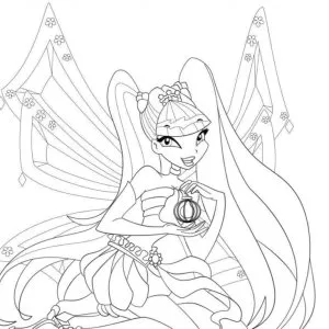 Desenho das Winx para colorir 6