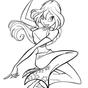 Desenho das Winx para colorir 7
