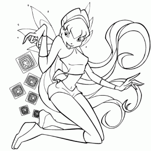 Desenho das Winx para colorir 8