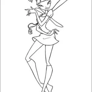 Desenho das Winx para colorir 9