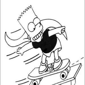 Desenho dos Simpsons para colorir 1