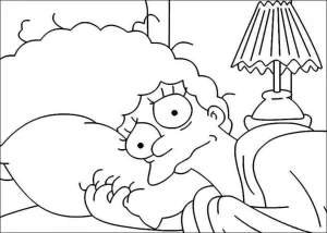 Desenho dos Simpsons para colorir 2