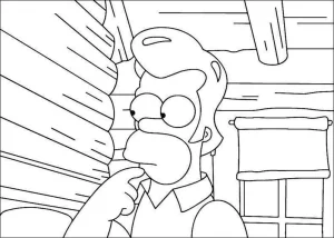 Desenho dos Simpsons para colorir 3