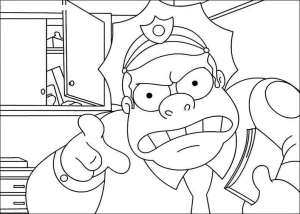 Desenho dos Simpsons para colorir 5