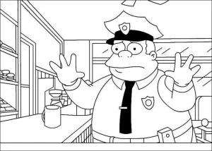 Desenho dos Simpsons para colorir 6
