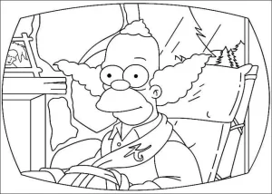 Desenho dos Simpsons para colorir 8