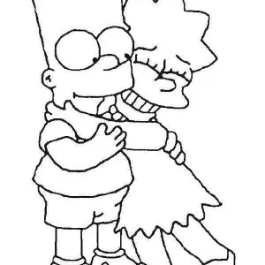Desenho dos Simpsons para colorir 9