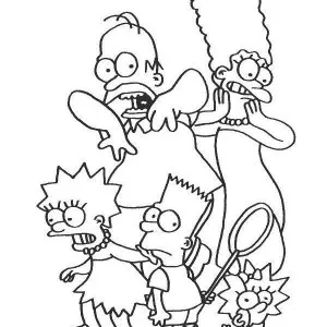 Desenho dos Simpsons para colorir 11