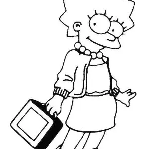 Desenho dos Simpsons para colorir 12
