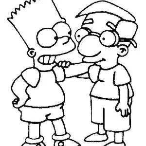 Desenho dos Simpsons para colorir 13